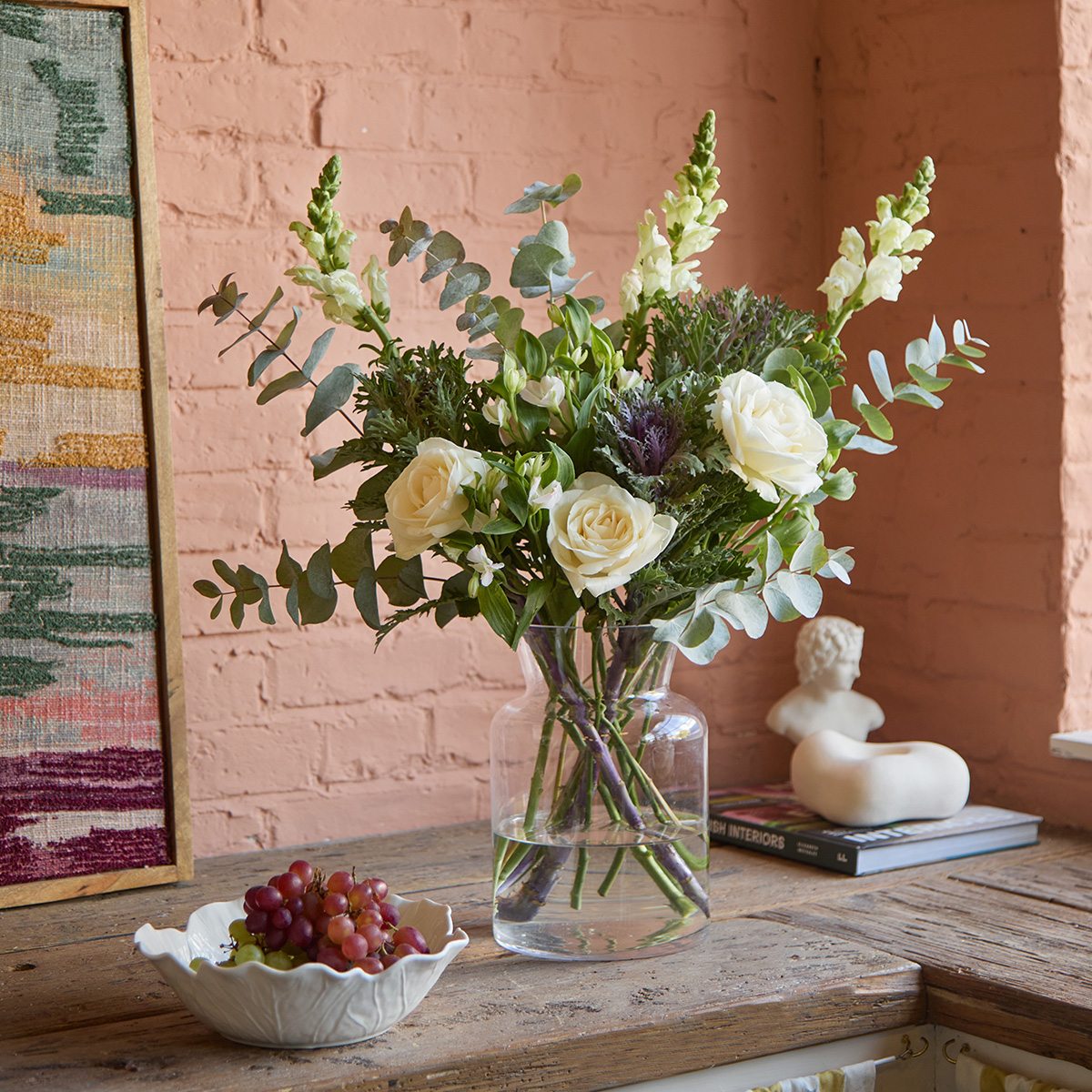 Flower bouquet with brassica & alstroemeria | Send flowers online | Velvet Sky  | size: classic image
