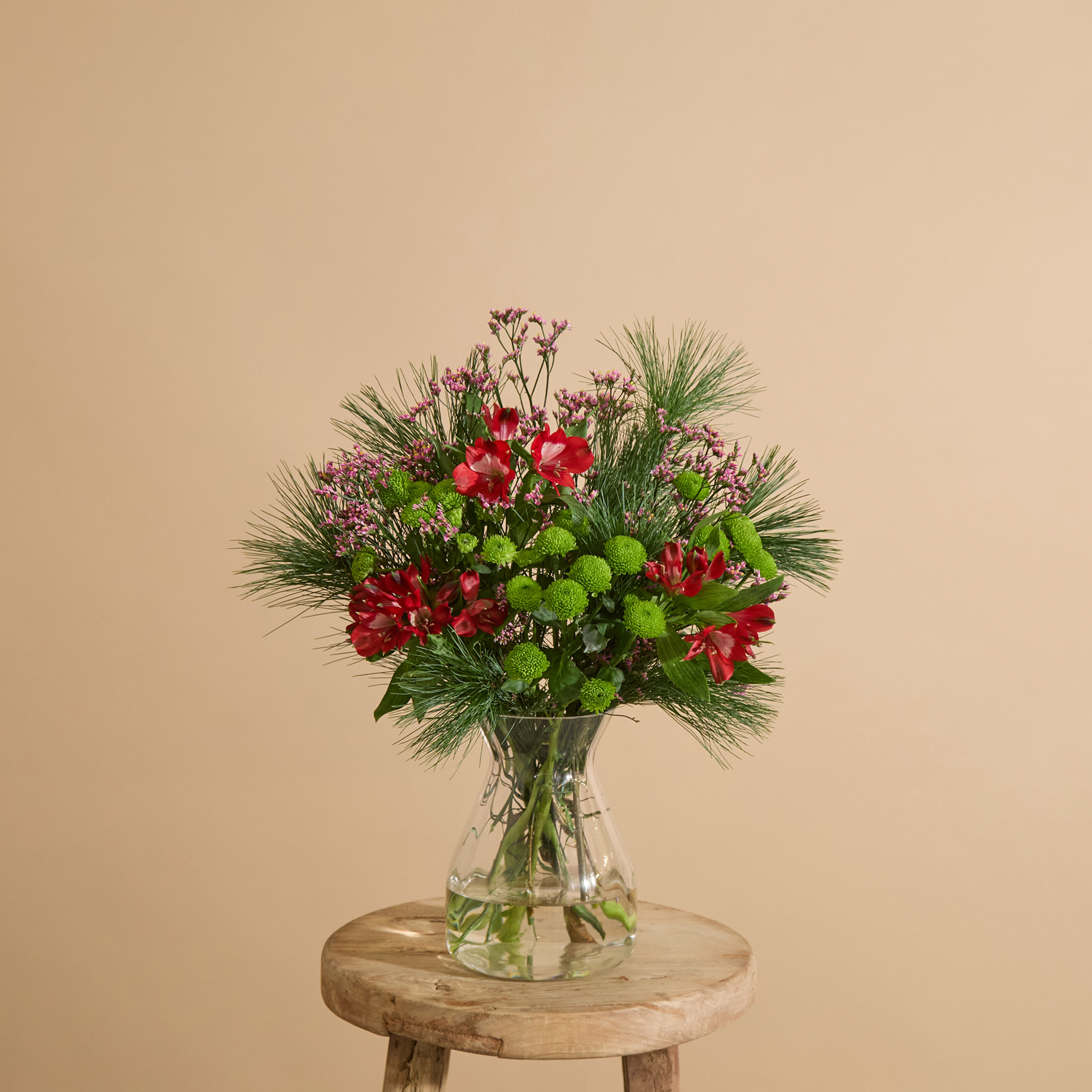 Christmas Flowers Delivery | Set Day (Free) Or Next Day | Beautiful Christmas Bouquets (Size: Letterbox) image