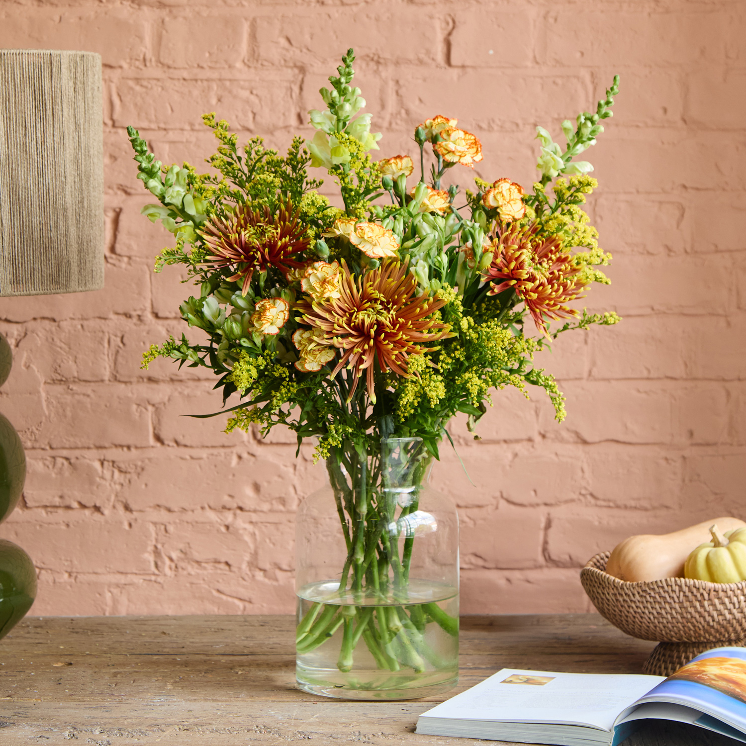 Pink gladioli in a fresh flower bouquet - Freddie's Flowers image