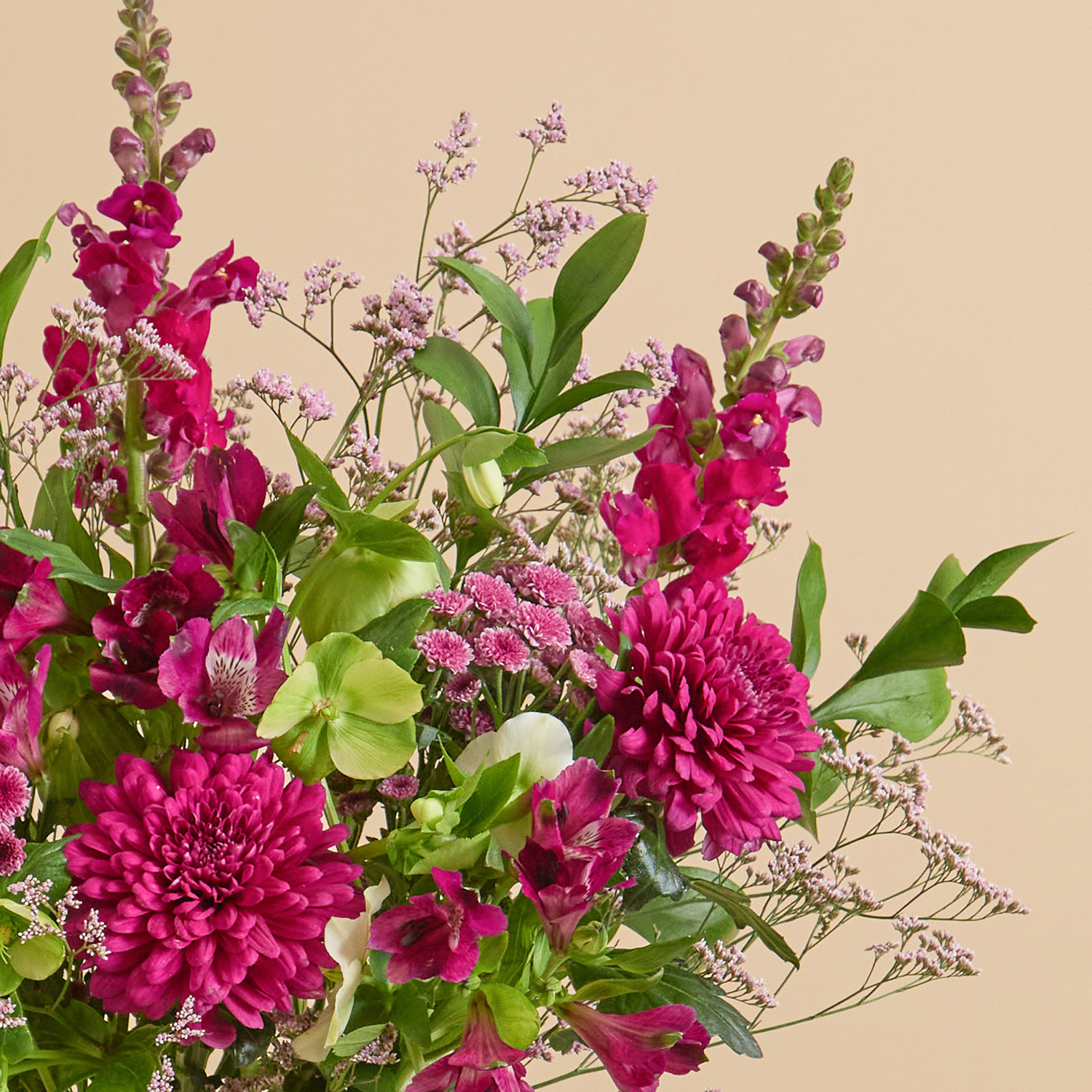 Easter flower bouquet with roses, chrysanthemum & tulips | Send flowers online | Sugared Peach | size: showstopper, photo 3