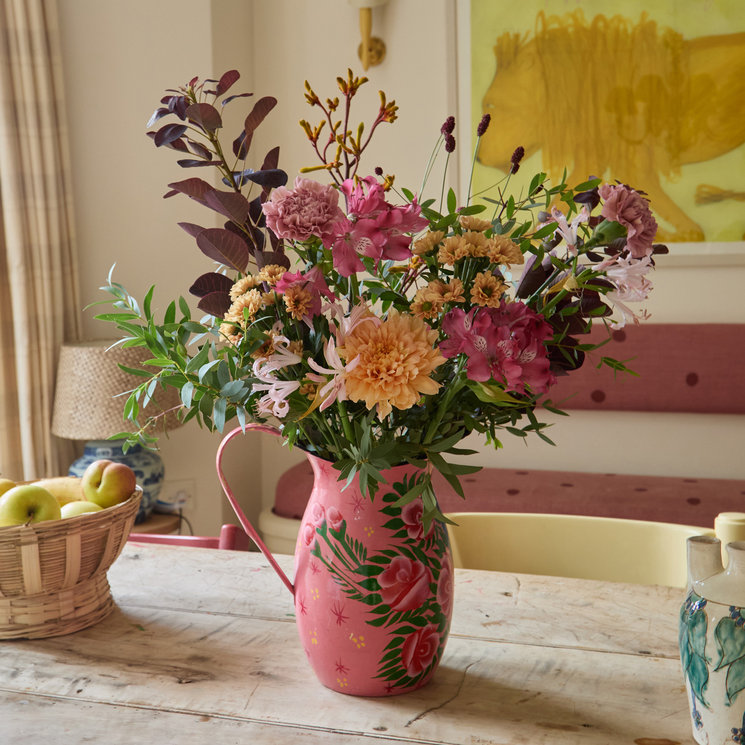 Birthday Flower bouquet with santinis & alstroemeria | Send flowers online | Autumns Bounty | size: classic, photo 2