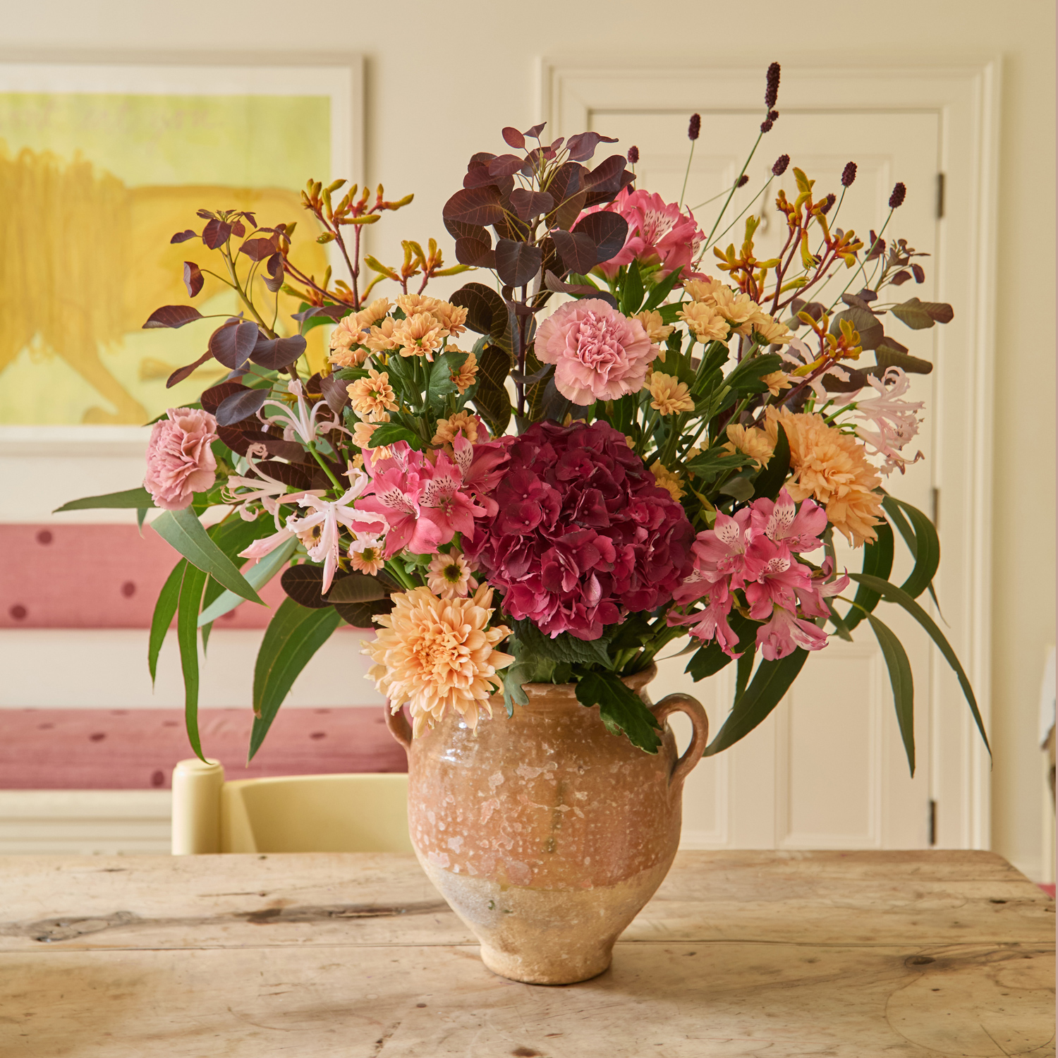 Flower bouquet with santinis & chrysanthemums | Send flowers online | Autumn Bounty | size: showstopper, photo 2