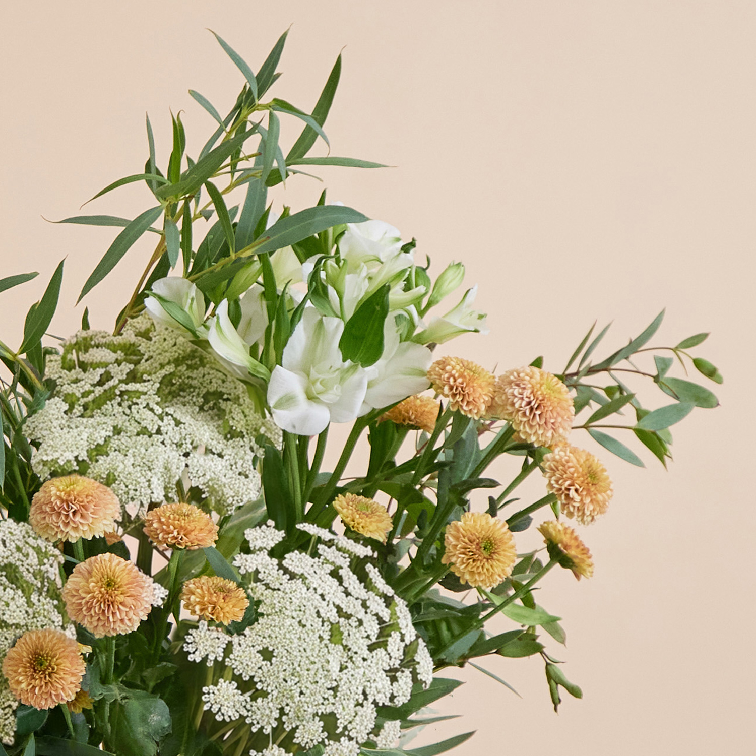 Flower bouquet with santinis & alstroemeria | Send flowers online | Cabbage Patch | size: letterbox, photo 2