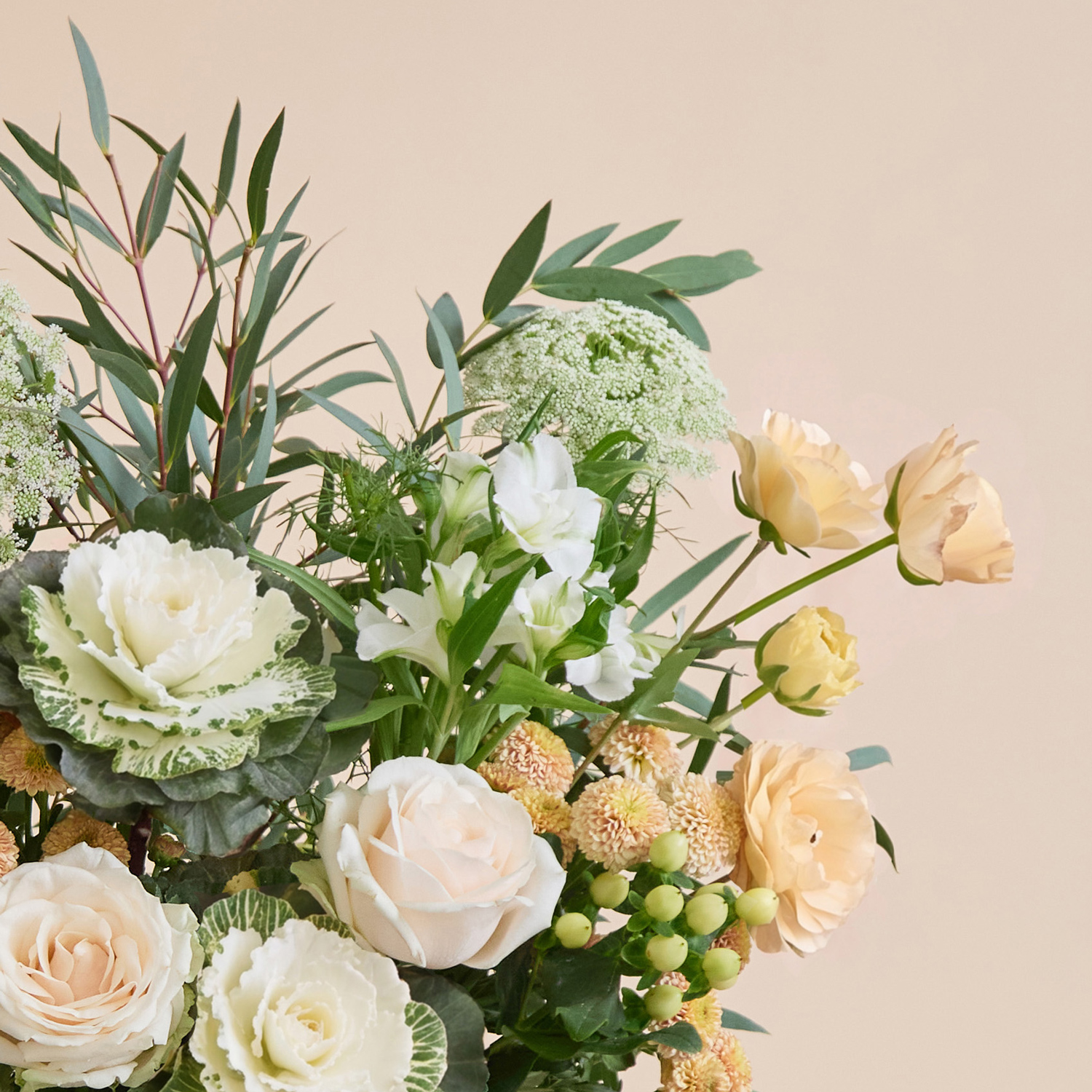 Anniversary Flower bouquet with roses & santinis | Send flowers online | Cabbage Patch | size: showstopper, photo 3