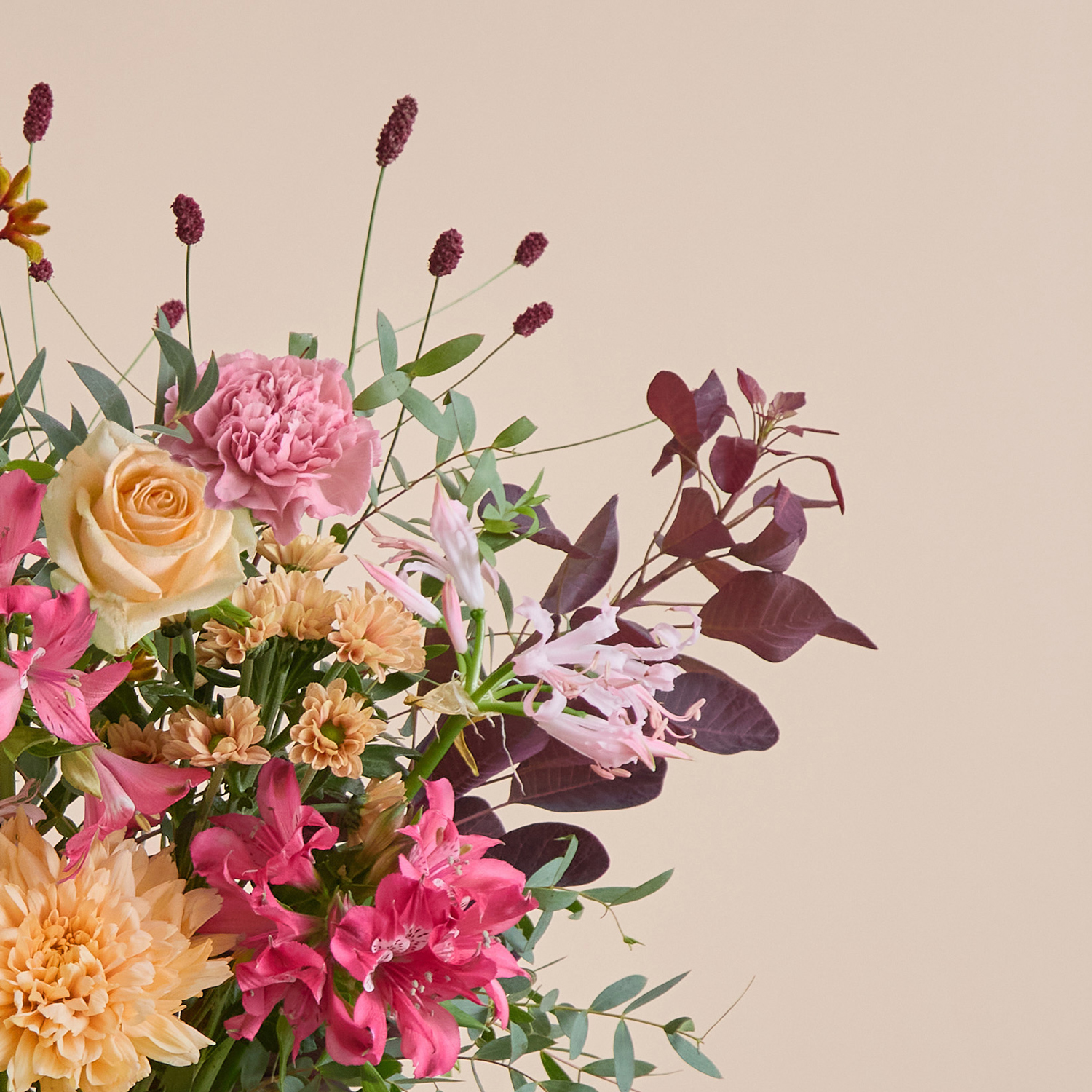 Birthday Flower bouquet with santinis & alstroemeria | Send flowers online | Autumns Bounty | size: classic, photo 3