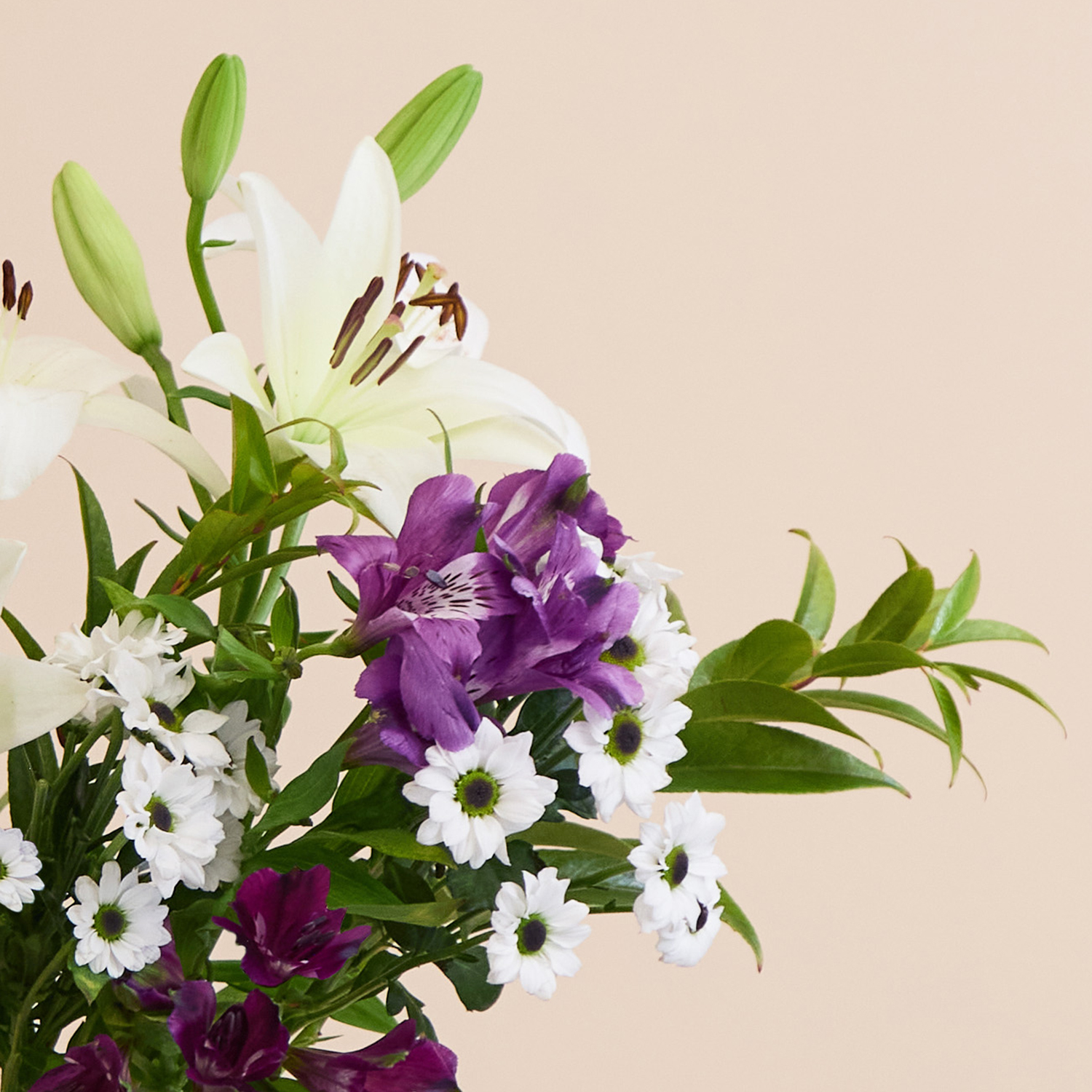 Next Day Flower bouquet with lilies & santinis | Send flowers online | Blackberry Lane | size: letterbox, photo 3