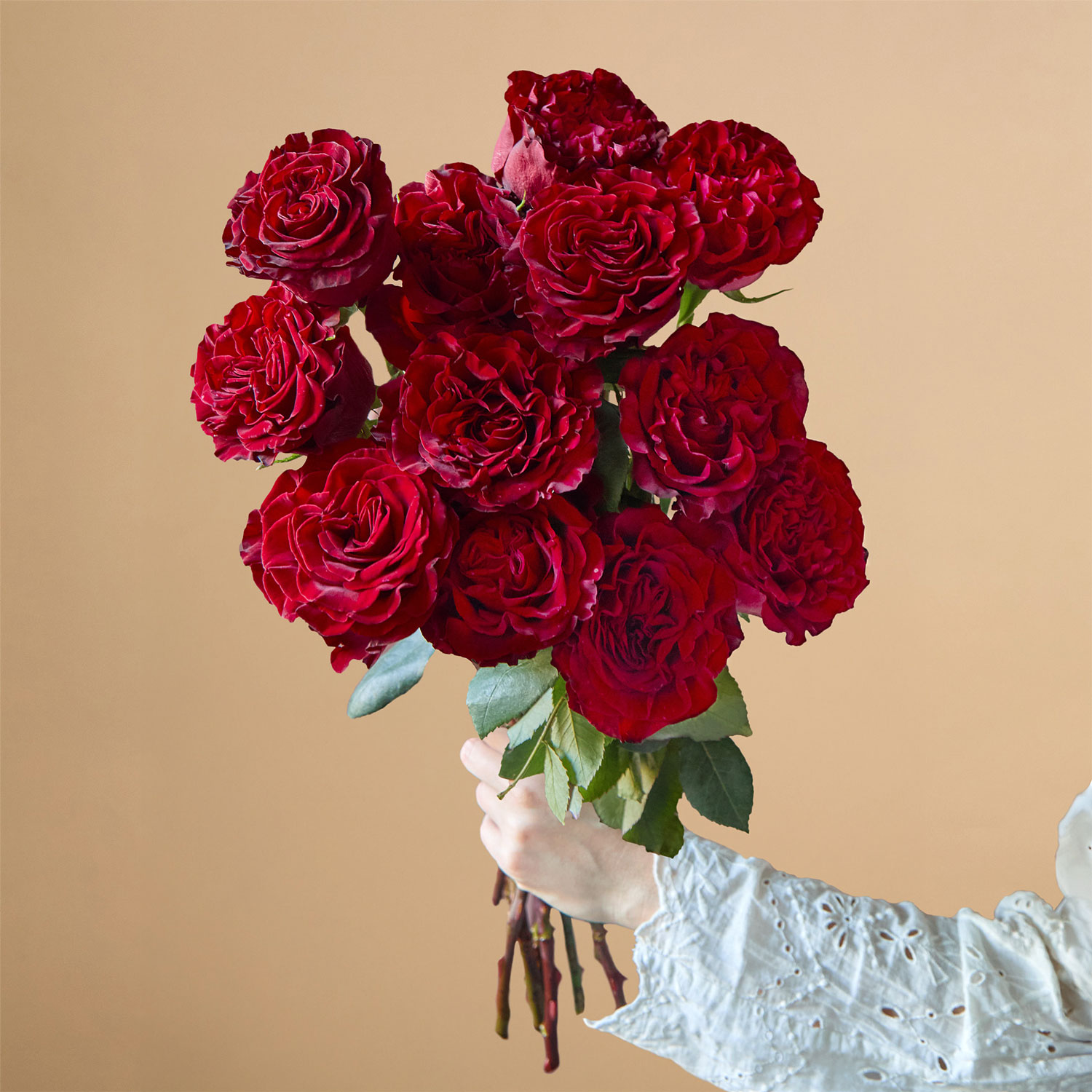 A Dozen Heart Roses