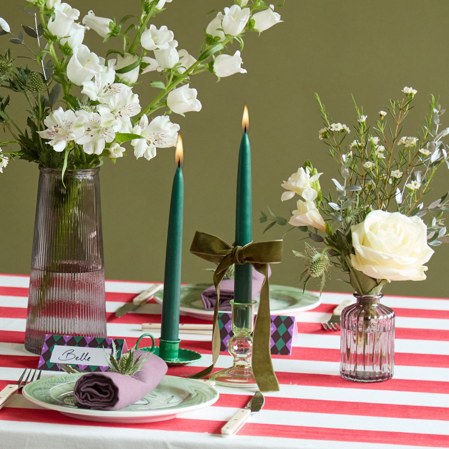 The Emerald & Amethyst Tablescape Set